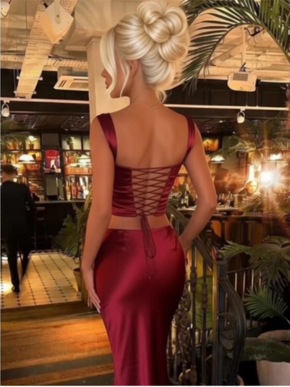 House of CB ‘Una’ Ruby Lace Up Corset $135/ Small NWOT - Picture 3 of 8